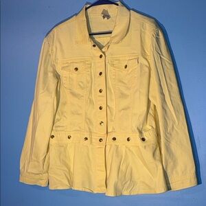 Diane Gilman Yellow Jean Jacket